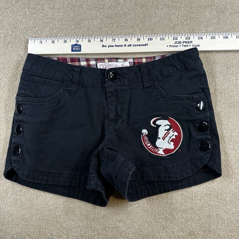 FSU Seminoles Black Shorts/Hot Pants Size 3. Football